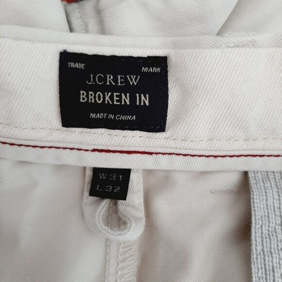 J. CREW Broken In Classic Chino Pants Light Beige Men's Sz 31 - Picture 9 of 11